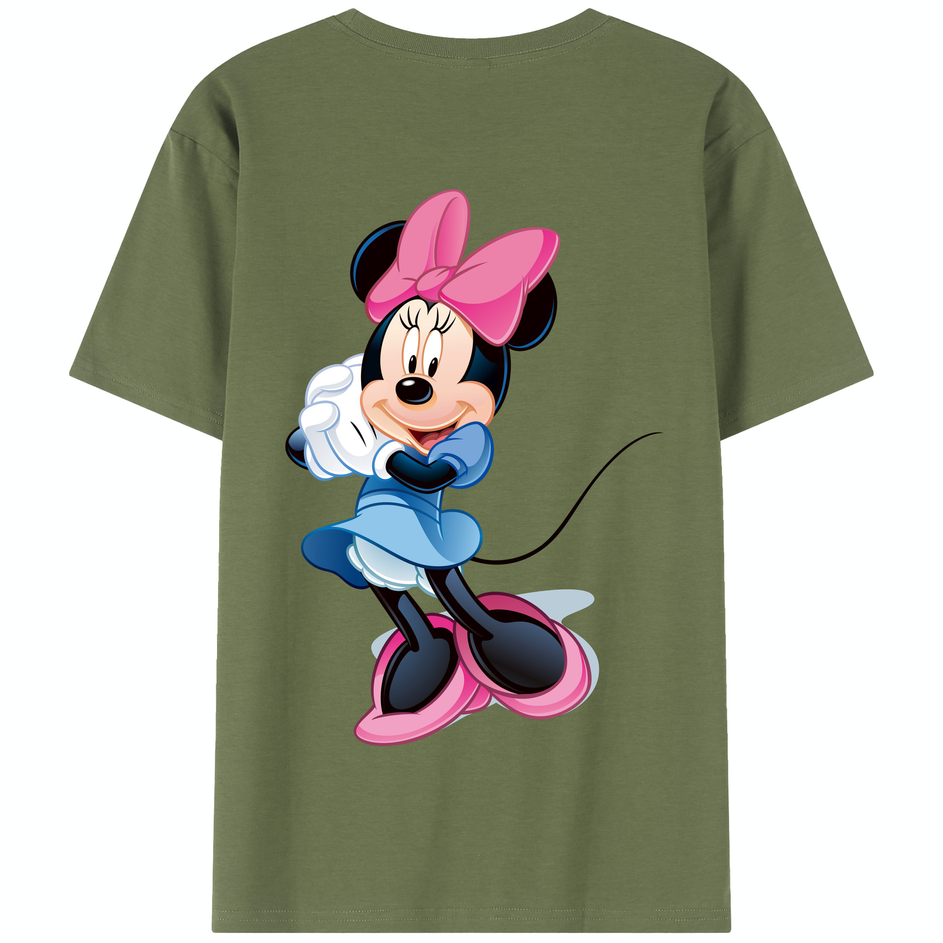 （画像用） ミッキーマウス Mickey Mouse 綿100％半袖Tシャツ（背面プリント）